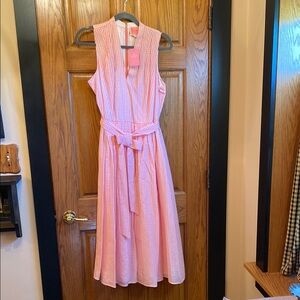 Kate Spade ♠️ Pink Gingham Sleeveless Dress